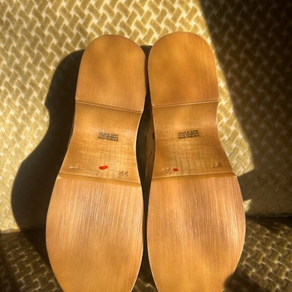 Anthropologie x  L'artiste Chienti Raffia Floral Embroidered Buckle Stud Clogs - Picture 10 of 16